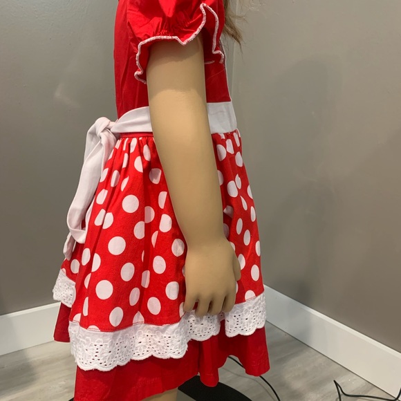 Toddler Red/White Polka Dot Dress! 😍 - Picture 4 of 8
